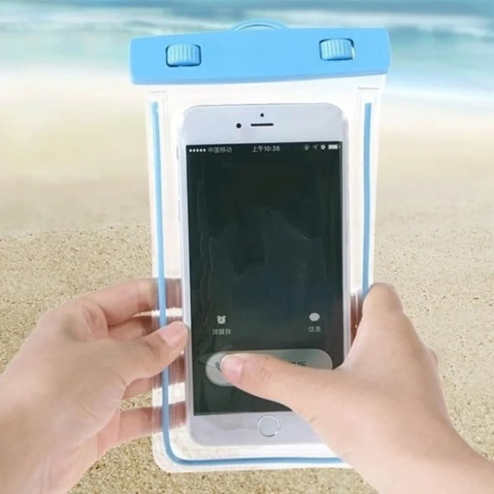 Blue Waterproof Phone Case
